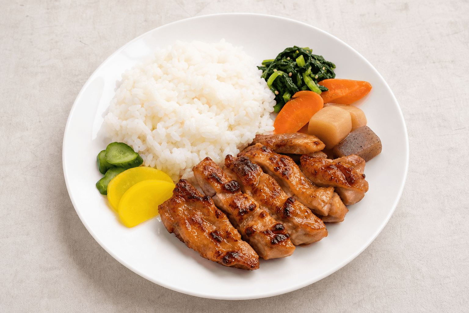 Photorealistic Japanese daily bento 107 P01 food image by VDAMO
