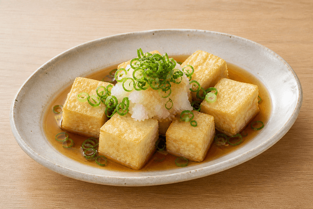 VDAMO food-afbeelding: Agedashi tofu menu-main p03