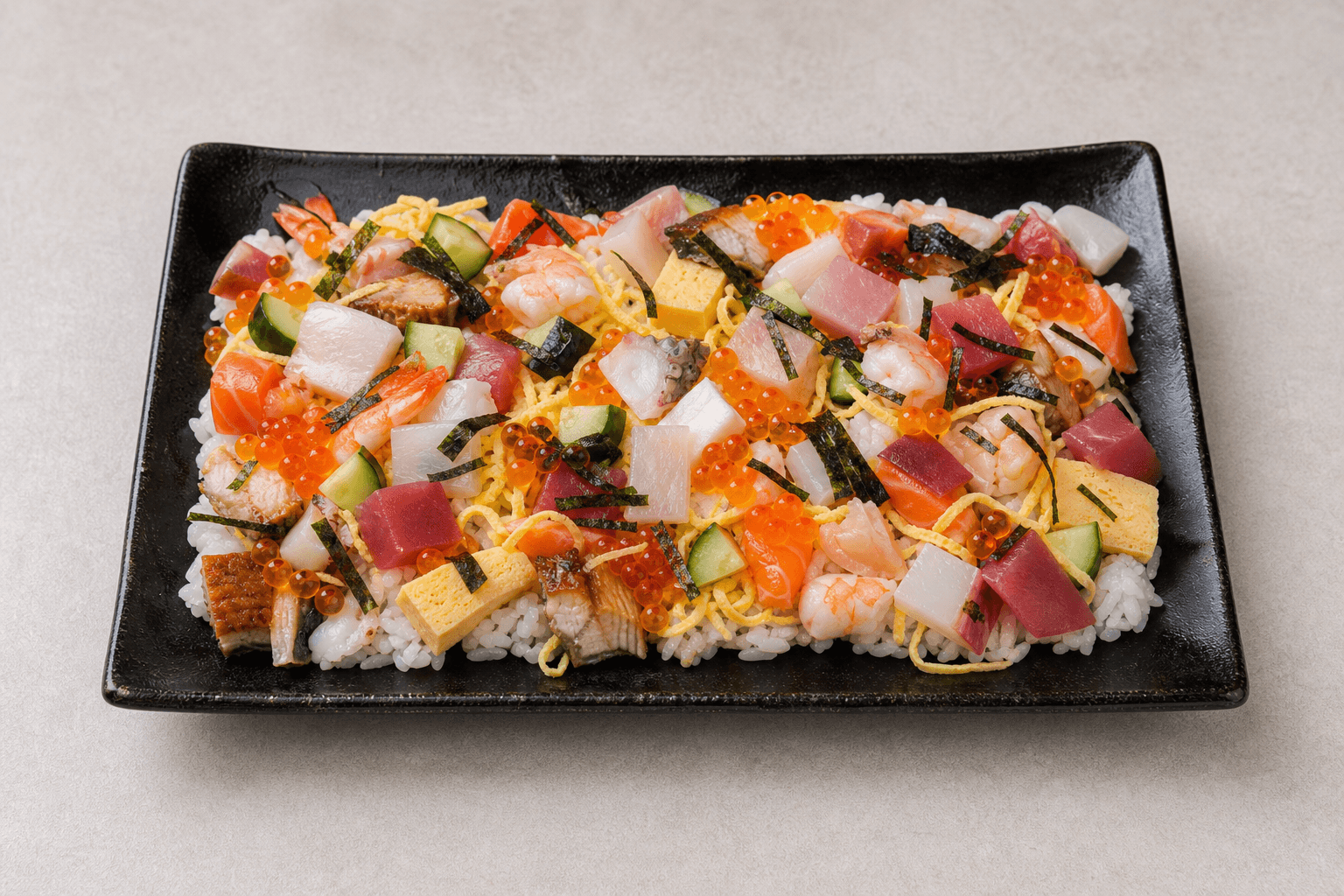 Photorealistic Chirashi sushi menu-main p02 food image by VDAMO