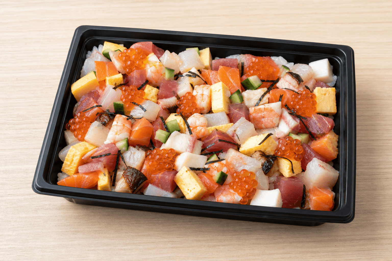 Photorealistic Chirashi sushi menu-main p06 food image by VDAMO
