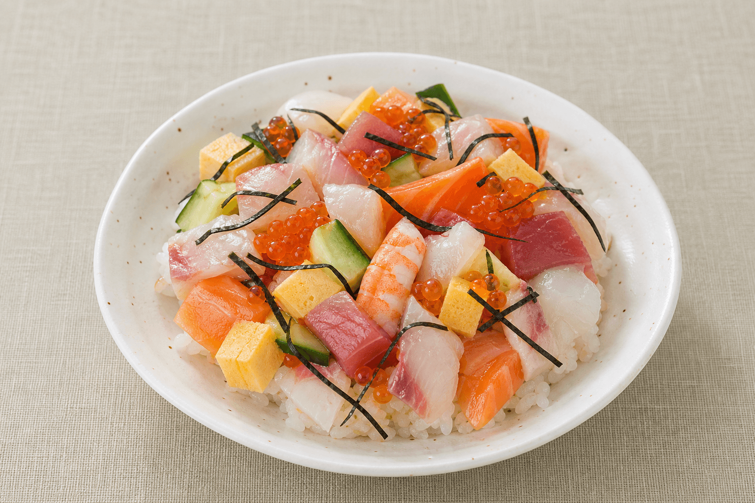 Photorealistic Chirashi sushi menu-main p09 food image by VDAMO