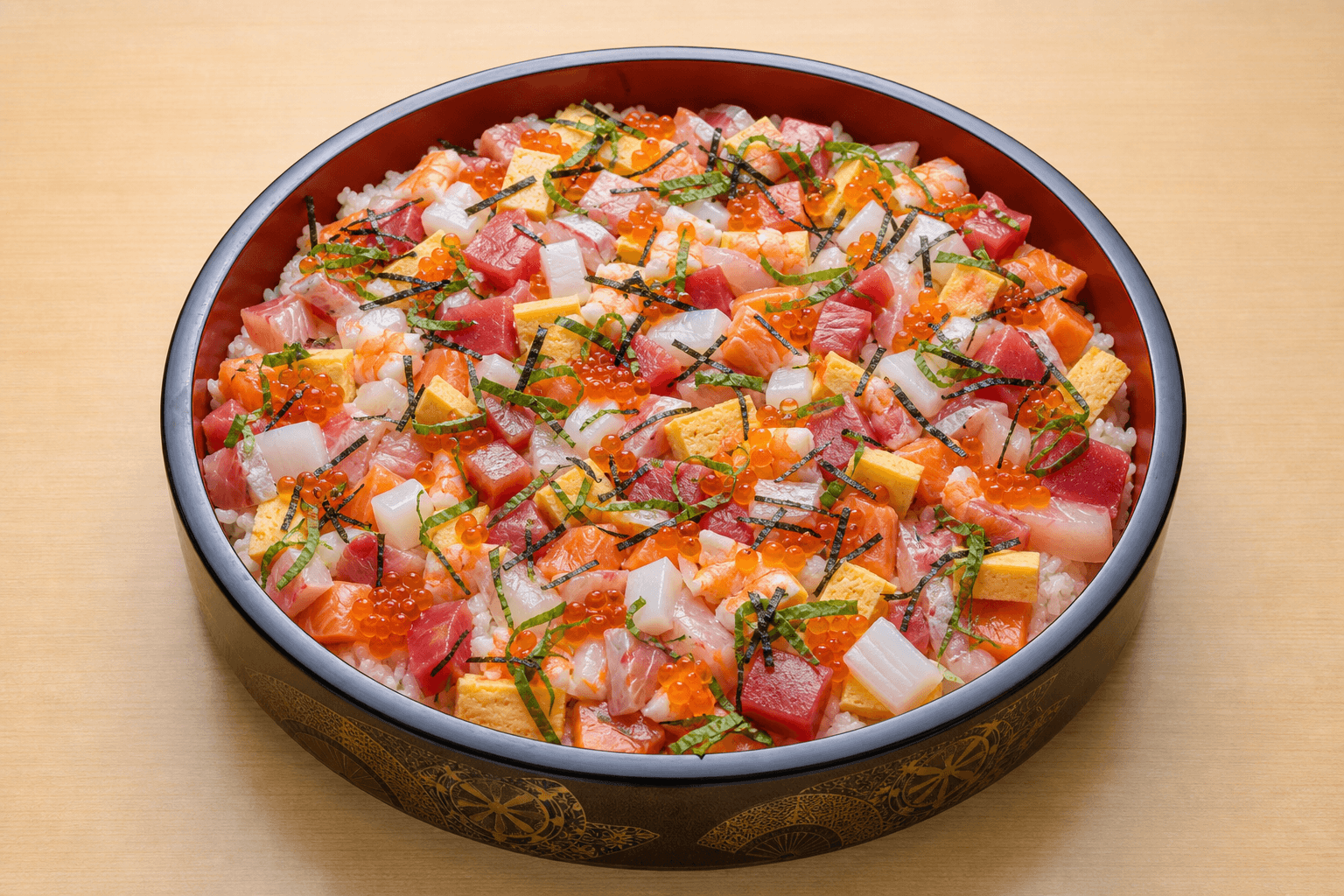 Photorealistic Chirashi sushi menu-main p10 food image by VDAMO