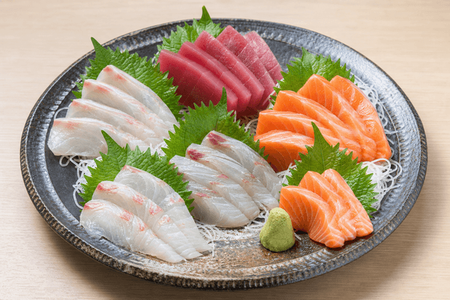 Photorealistic Sashimi platter menu-main p10 food image by VDAMO