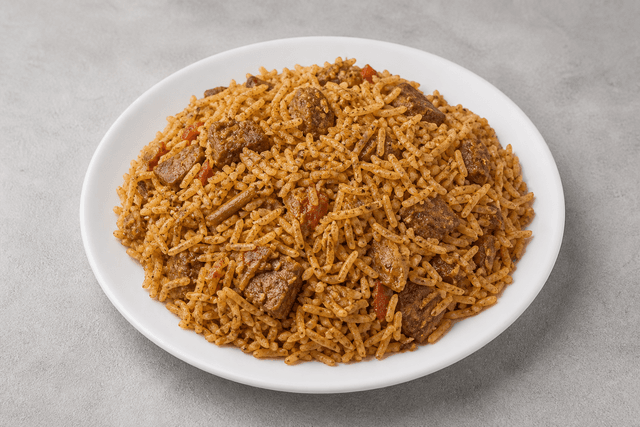 Photorealistic Kenyan pilau menu-main p02 food image by VDAMO