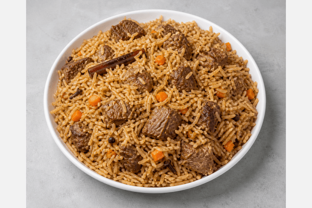 Photorealistic Kenyan pilau menu-main p05 food image by VDAMO