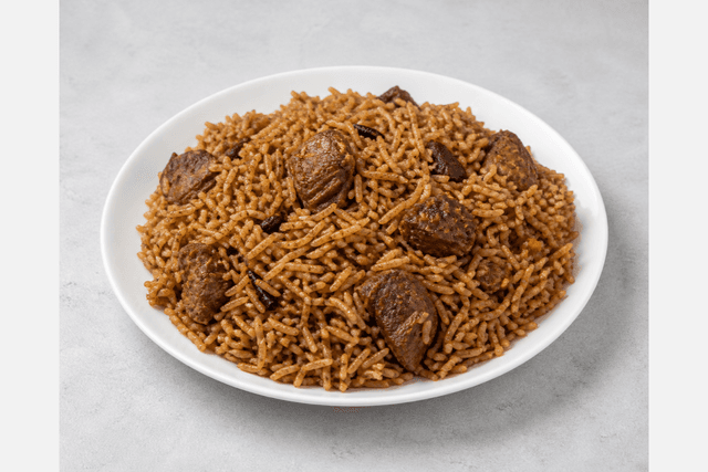 Photorealistic Kenyan pilau menu-main p06 food image by VDAMO