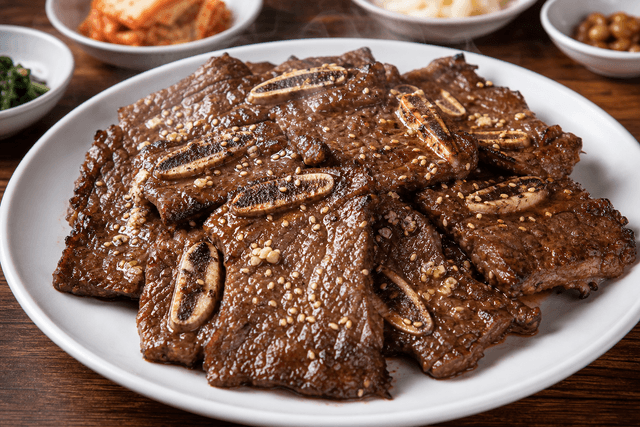 Photorealistic Korean galbi menu-main food image by VDAMO