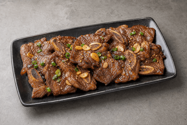 Photorealistic Korean galbi menu-main p02 food image by VDAMO