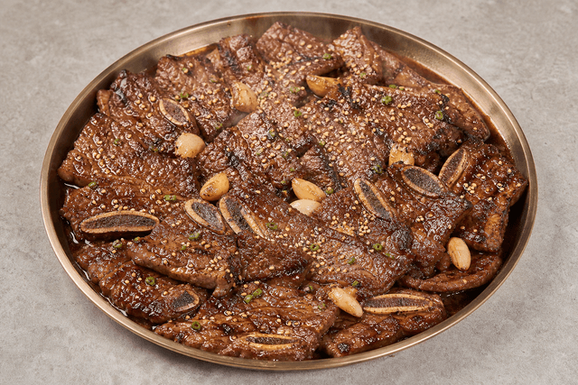 Photorealistic Korean galbi menu-main p10 food image by VDAMO