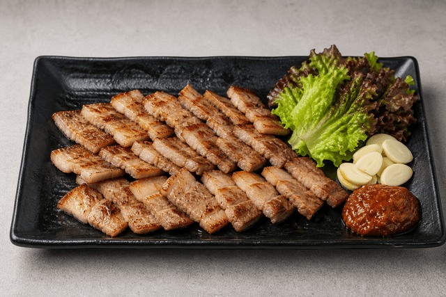 Photorealistic 韩式五花肉 menu-main p02 food image by VDAMO