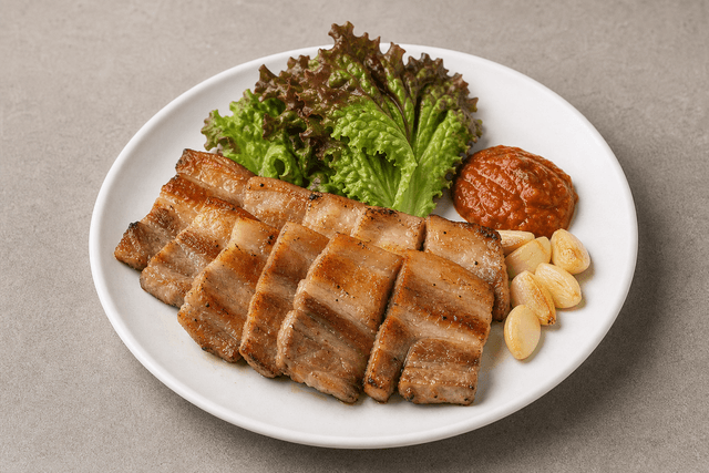 Photorealistic 韩式五花肉 menu-main p09 food image by VDAMO