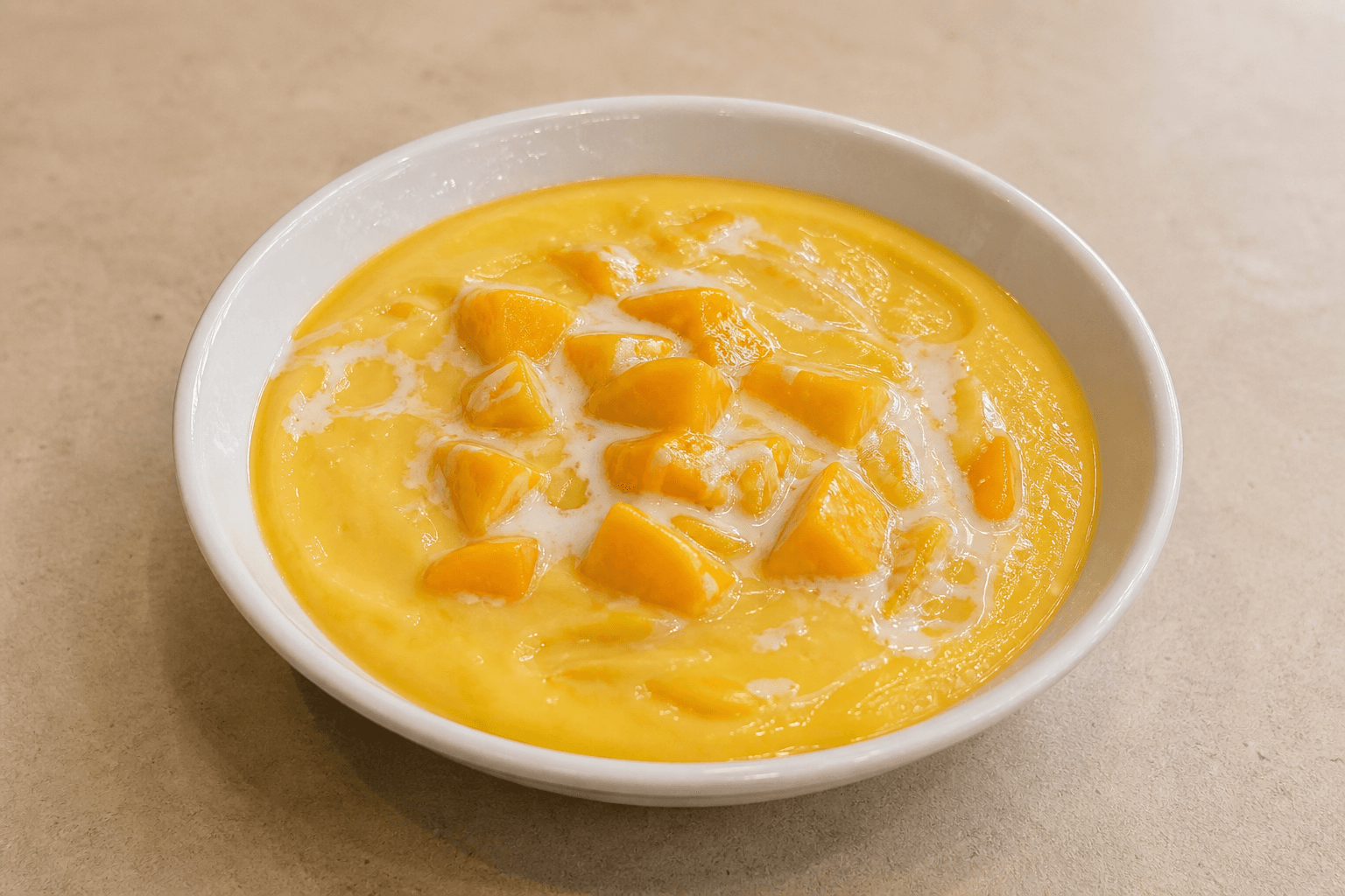 Photorealistic KR Mango pudding cup dessert menu-main p04 food image by VDAMO