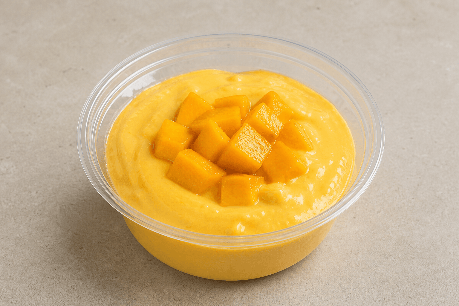 Photorealistic KR Mango pudding cup dessert menu-main p07 food image by VDAMO