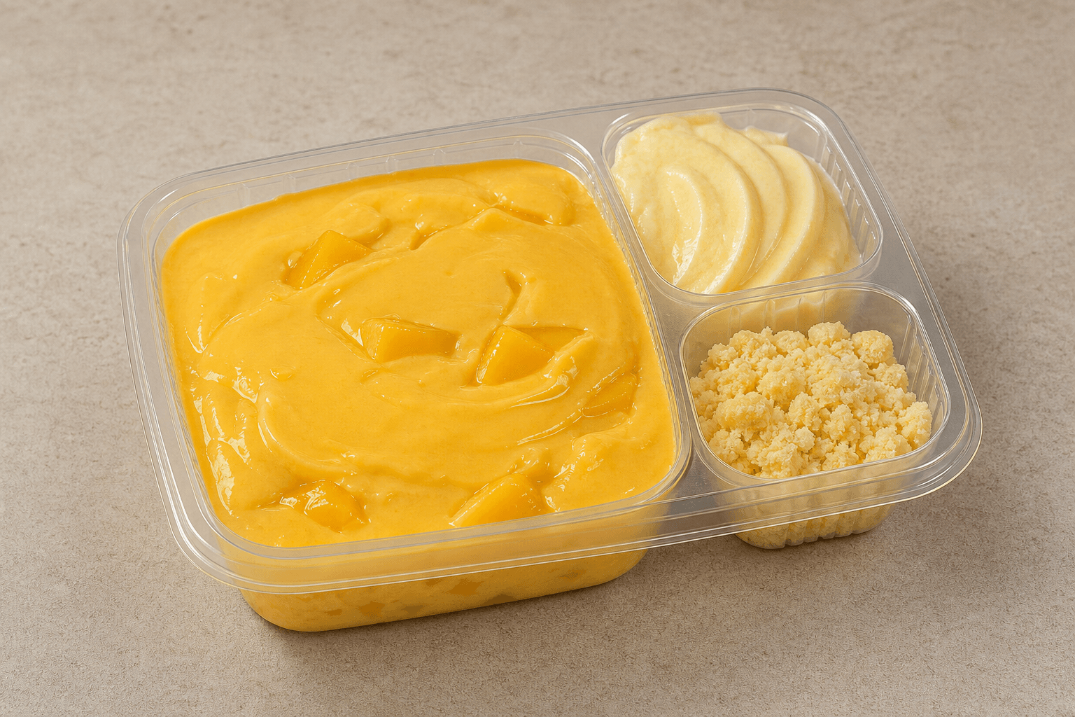 Photorealistic KR Mango pudding cup dessert menu-main p08 food image by VDAMO