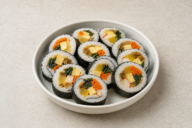 Photorealistic Kimbap menu-main p04 food image by VDAMO