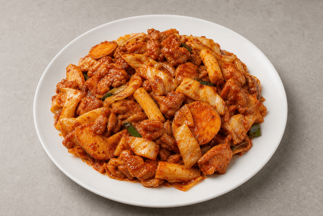 Photorealistic Dakgalbi menu-main p01 food image by VDAMO