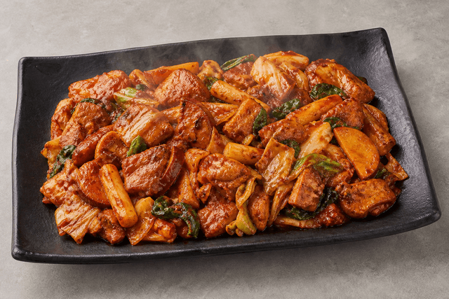 Photorealistic 韩式辣炒鸡排 menu-main p02 food image by VDAMO