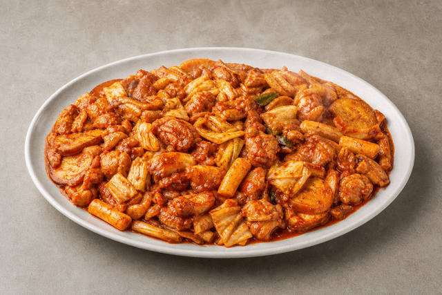 Photorealistic 韩式辣炒鸡排 menu-main p03 food image by VDAMO