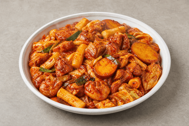 Photorealistic 韩式辣炒鸡排 menu-main p04 food image by VDAMO