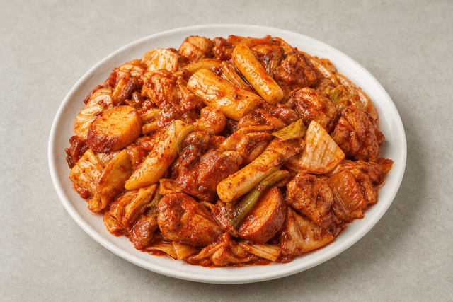 Photorealistic 韩式辣炒鸡排 menu-main p09 food image by VDAMO