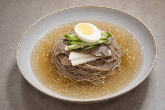 Photorealistic Naengmyeon menu-main p03 food image by VDAMO
