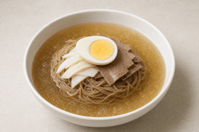Photorealistic Naengmyeon menu-main p09 food image by VDAMO