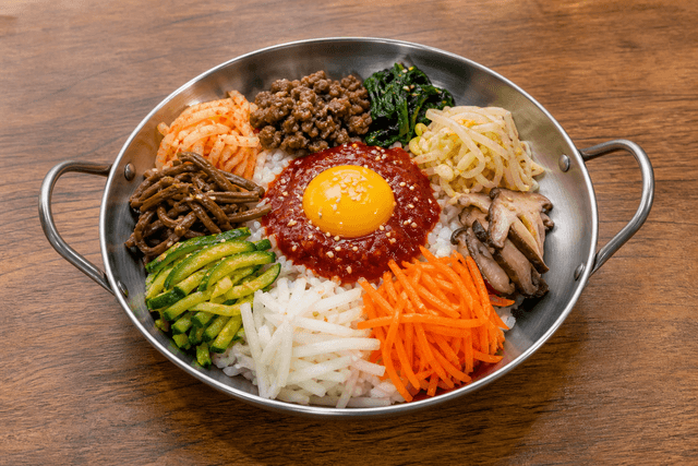 Photorealistic Korean bibimbap menu-main p05 food image by VDAMO