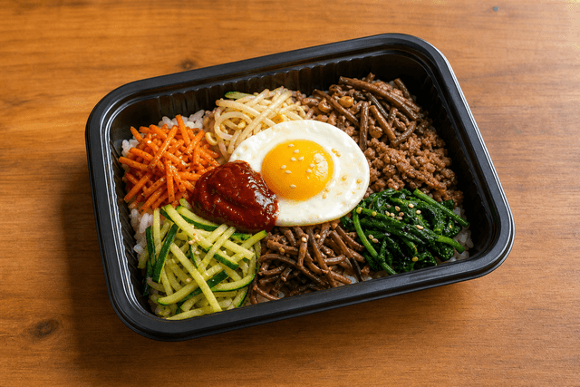 Photorealistic Korean bibimbap menu-main p06 food image by VDAMO