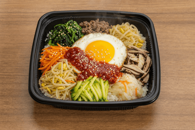Photorealistic Korean bibimbap menu-main p08 food image by VDAMO