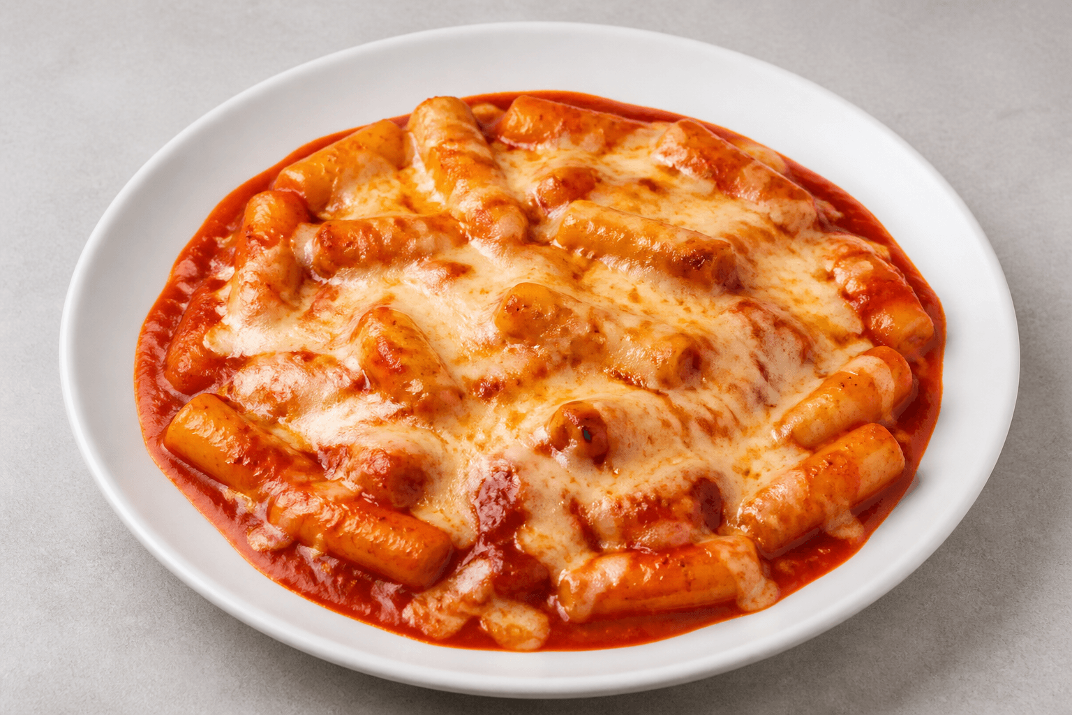Photorealistic Cheese tteokbokki style 027 P01 food image by VDAMO