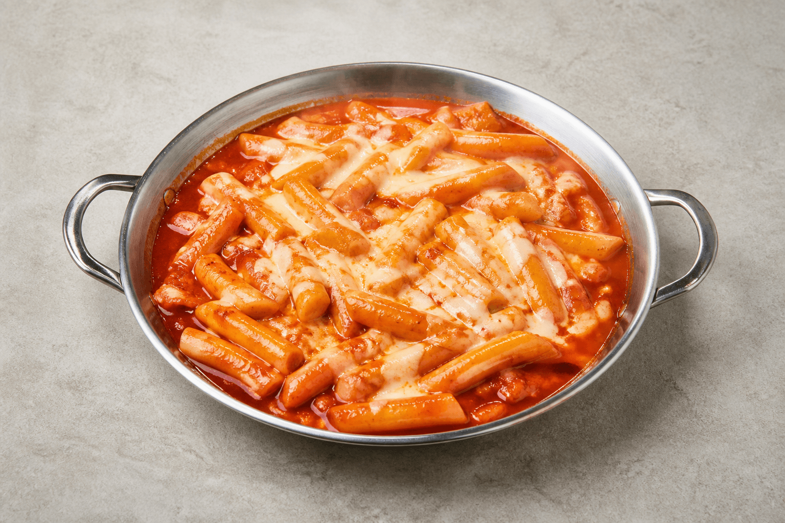 Photorealistic Cheese tteokbokki style 027 P05 food image by VDAMO