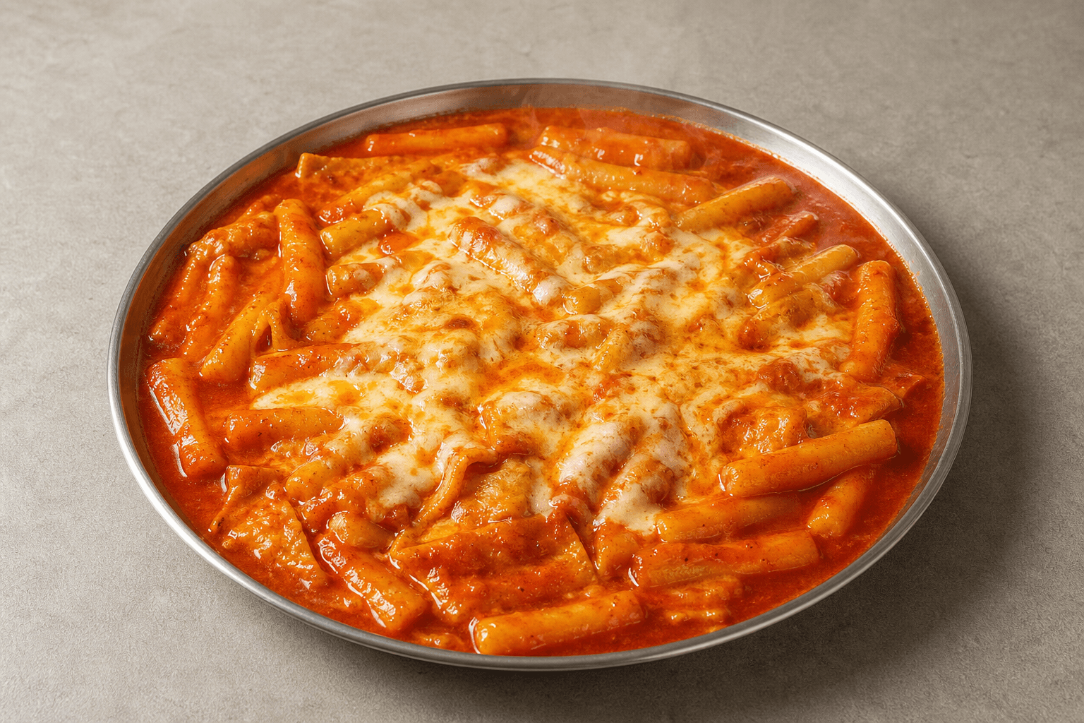 Photorealistic Cheese tteokbokki style 051 P10 food image by VDAMO