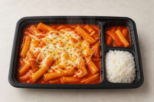 Photorealistic Cheese tteokbokki style 087 P08 food image by VDAMO