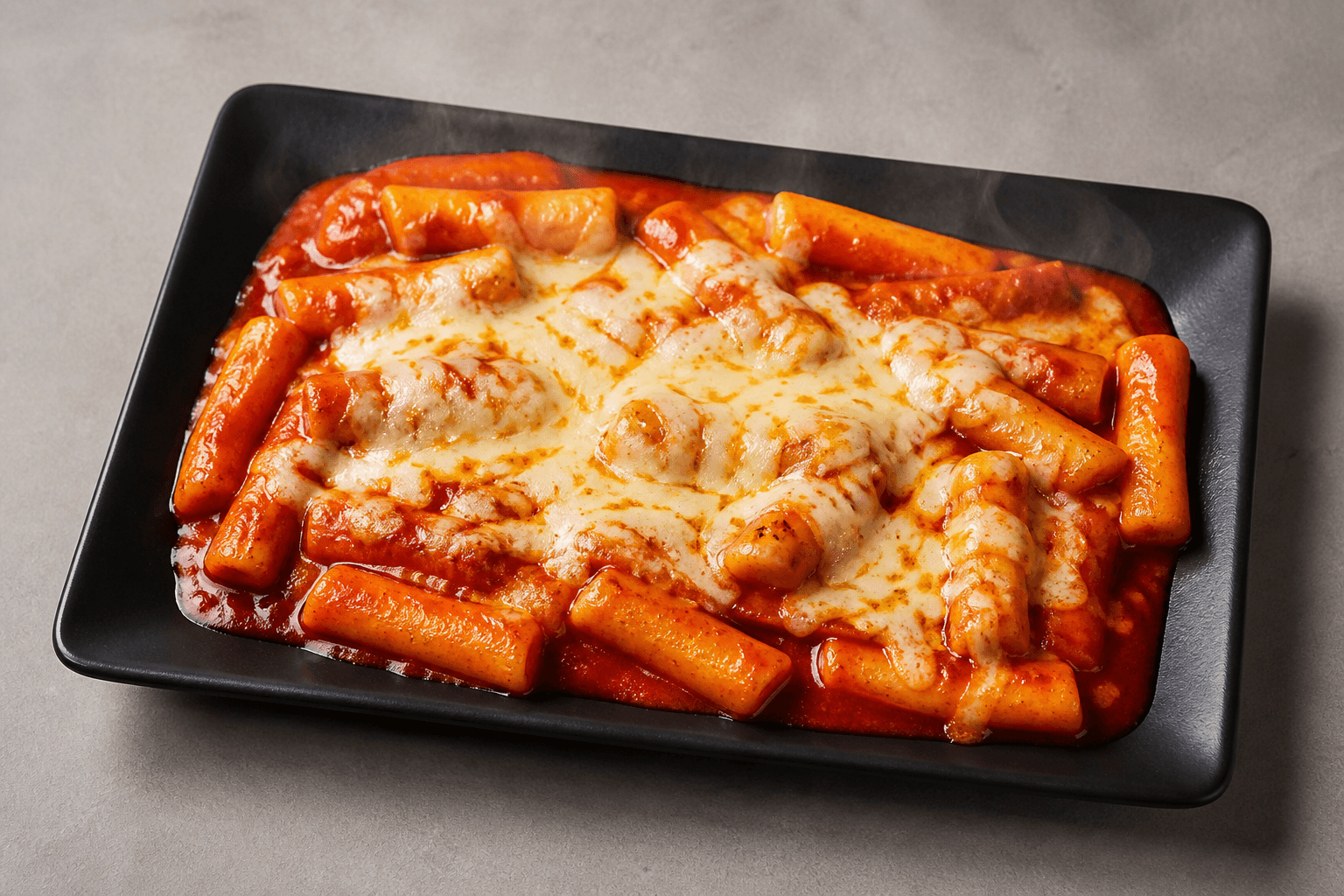 Photorealistic Cheese tteokbokki style 111 P02 food image by VDAMO