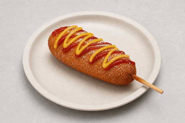 Photorealistic 韩式热狗棒 menu-main p03 food image by VDAMO