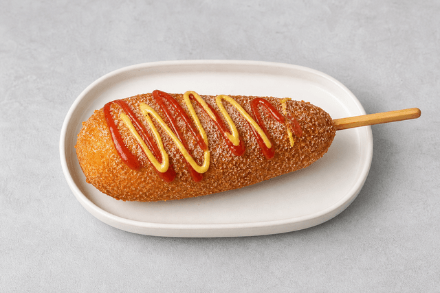 Photorealistic 韩式热狗棒 menu-main p04 food image by VDAMO
