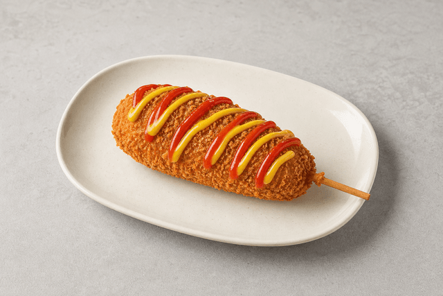 Photorealistic 韩式热狗棒 menu-main p05 food image by VDAMO