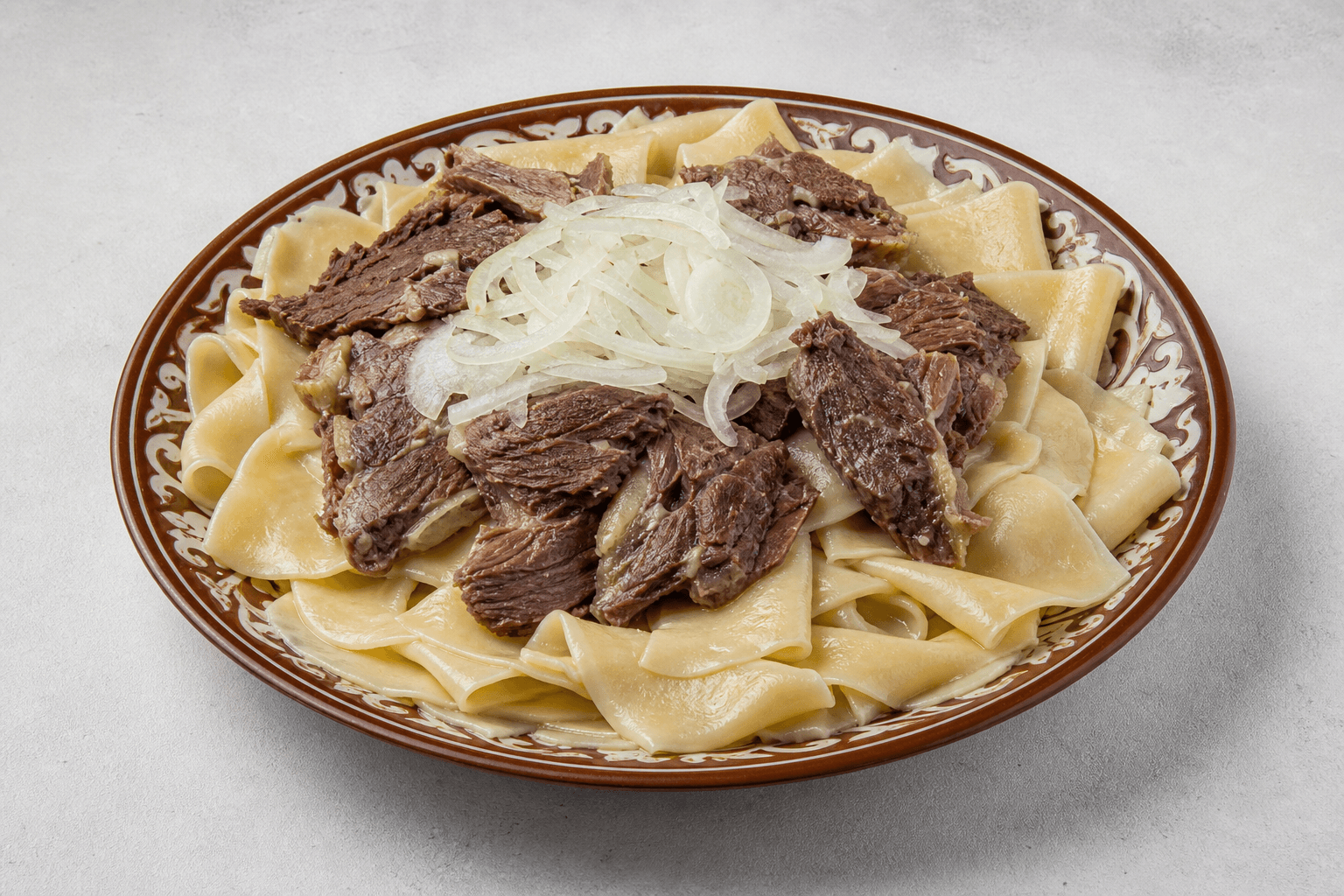 Photorealistic Beshbarmak menu-main p04 food image by VDAMO