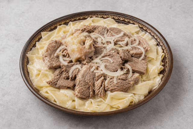 Photorealistic Бешбармак menu-main p05 food image by VDAMO