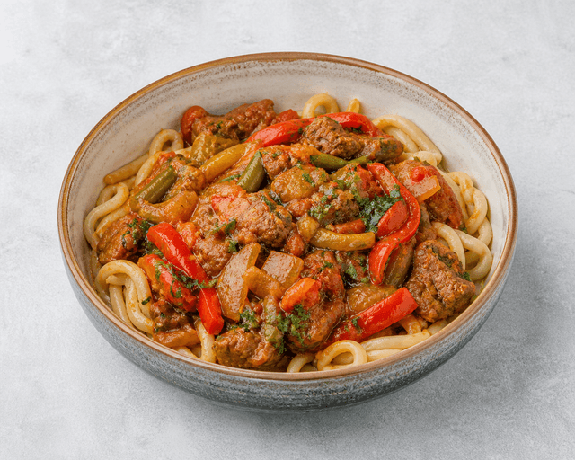 Photorealistic Central Asian lagman menu-main p07 food image by VDAMO
