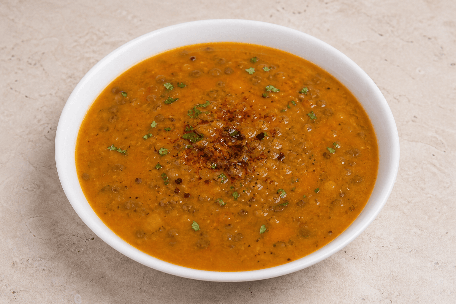 Photorealistic Middle Eastern lentil soup style 008 P01 food image by VDAMO