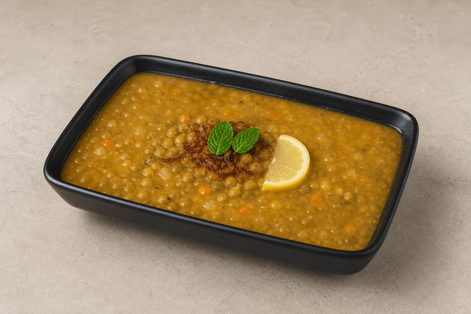 Immagine food VDAMO: Zuppa di lenticchie stile Medio Oriente 032 P02
