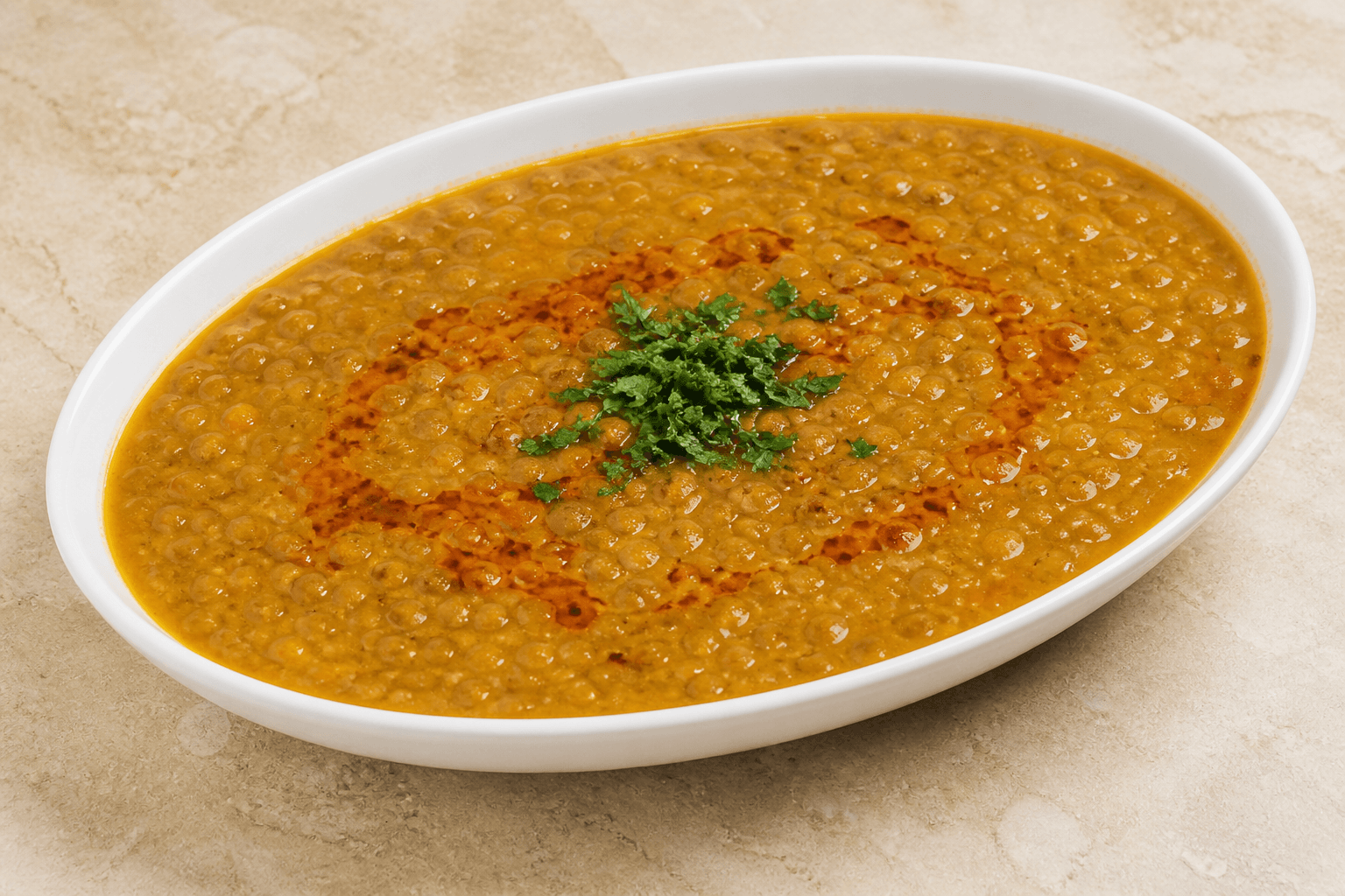 Immagine food VDAMO: Zuppa di lenticchie stile Medio Oriente 032 P03