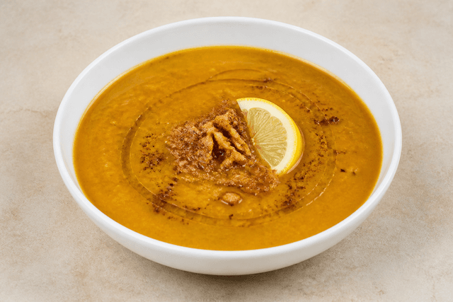 VDAMO food-afbeelding: Midden-Oosterse linzensoep 044 P01