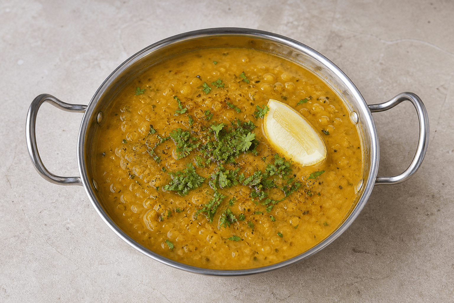 Photorealistic Middle Eastern lentil soup style 104 P05 food image by VDAMO