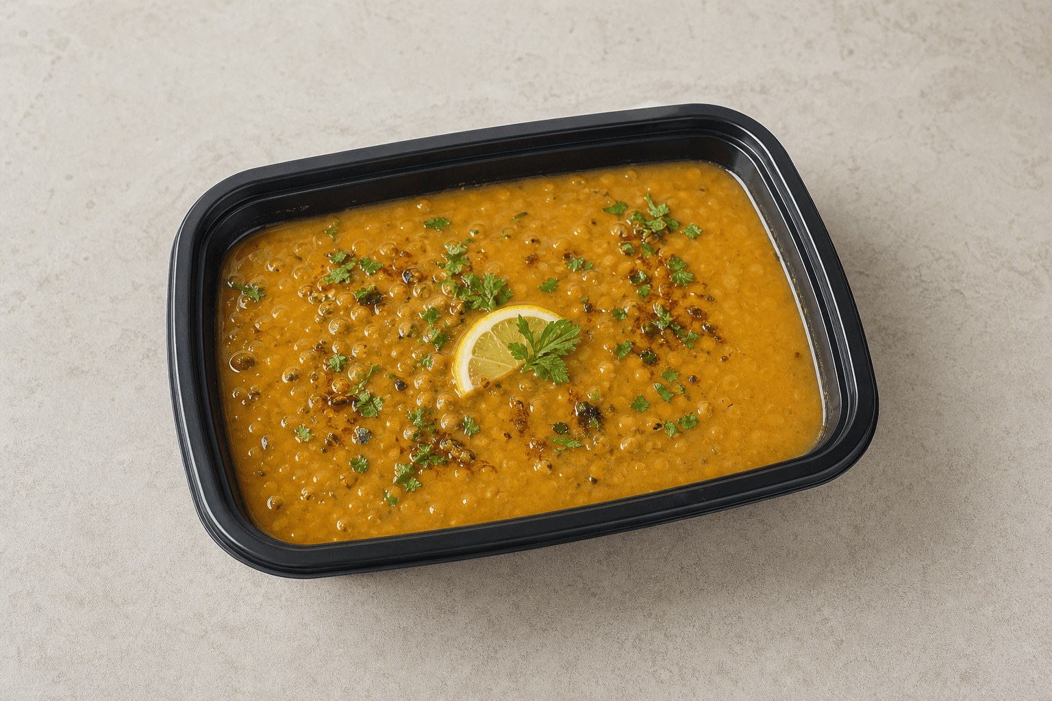 Photorealistic Middle Eastern lentil soup style 128 P06 food image by VDAMO