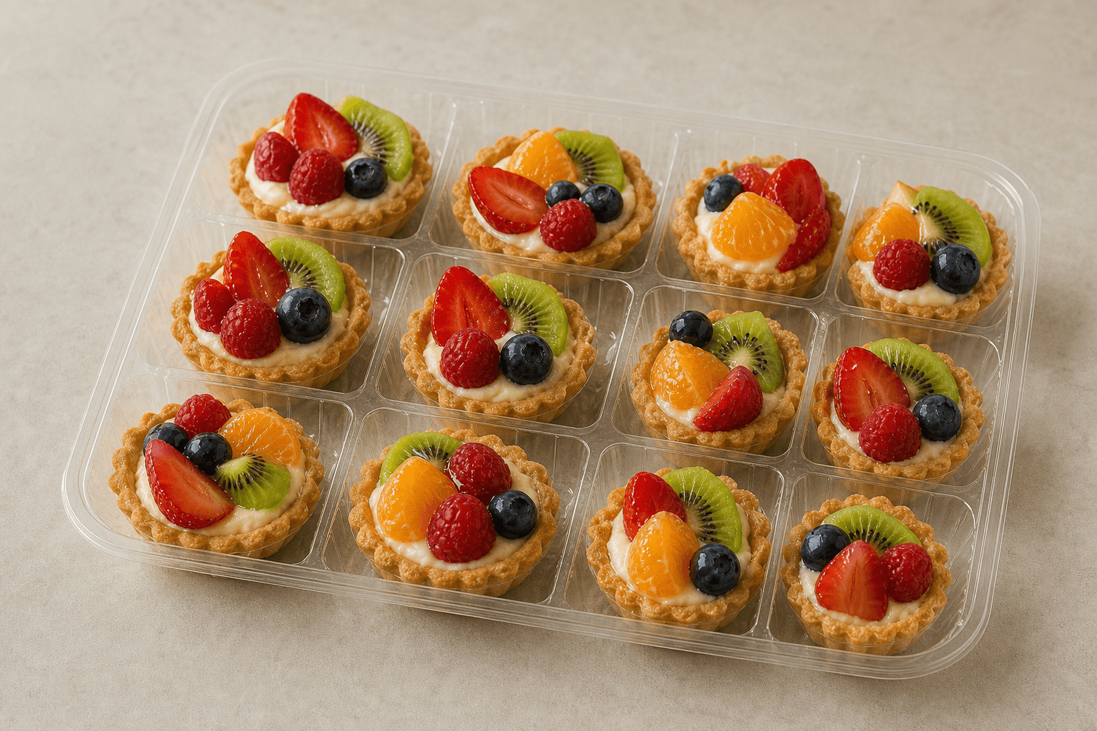 Photorealistic LT Mini fruit tart bakery menu-main p08 food image by VDAMO