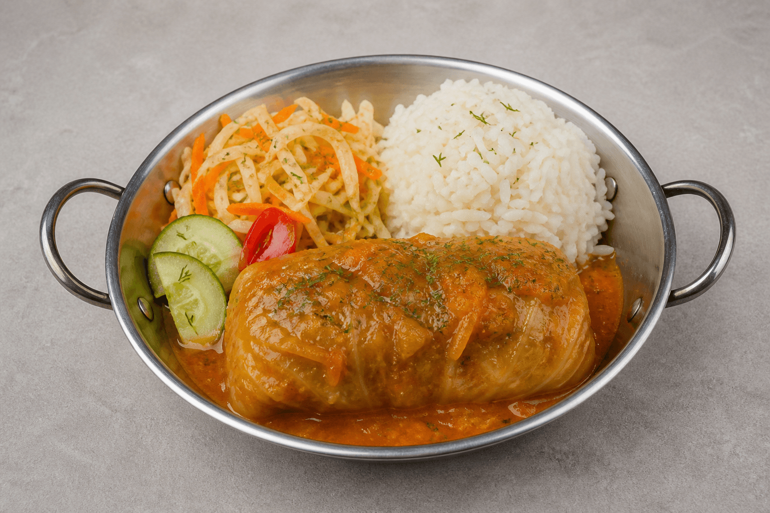 Photorealistic LT Cabbage roll plate eastern-european P05 food image by VDAMO