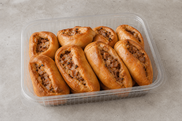 Photorealistic Latvian pīrāgi menu-main p07 food image by VDAMO