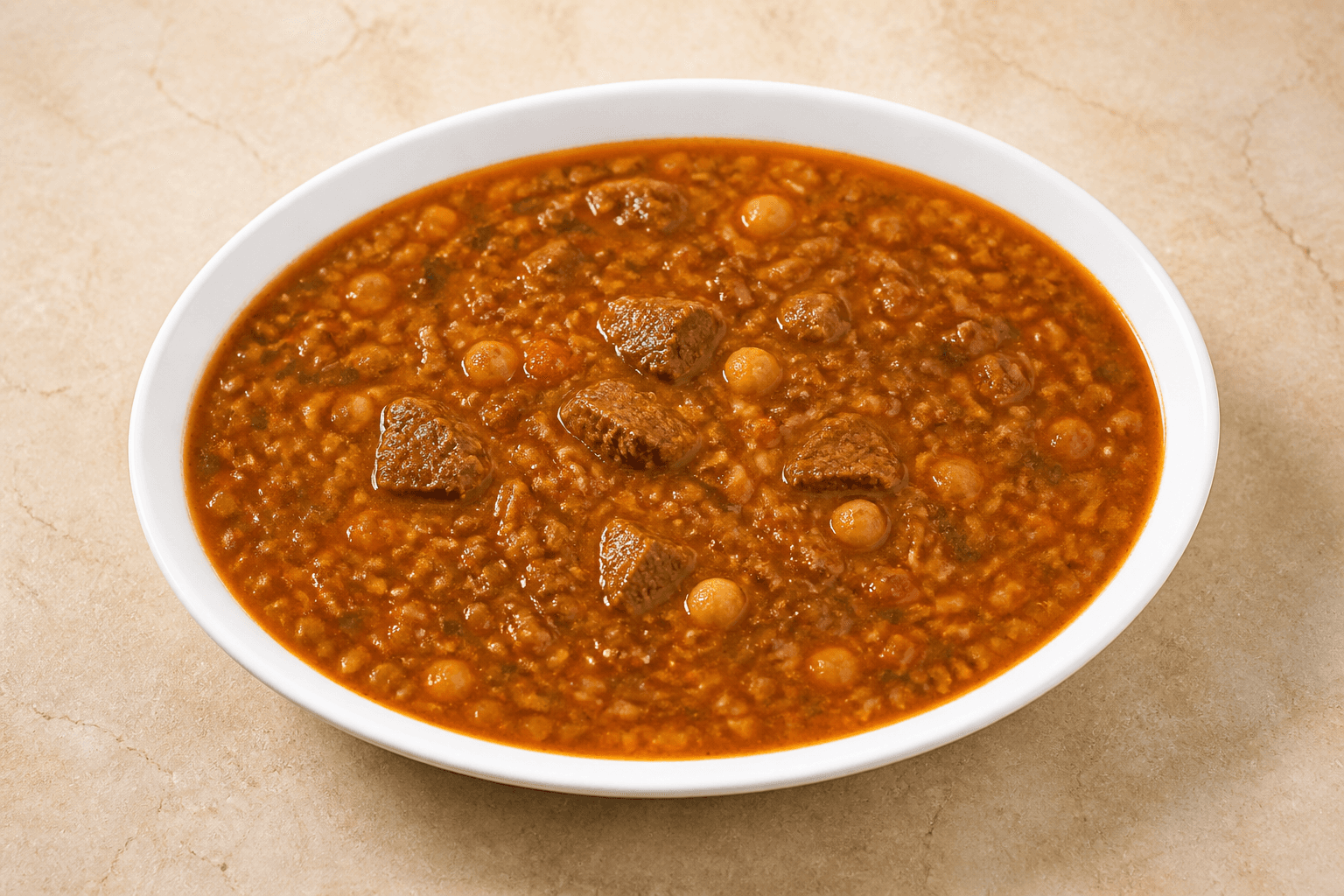 Photorealistic Harira P03 food image by VDAMO